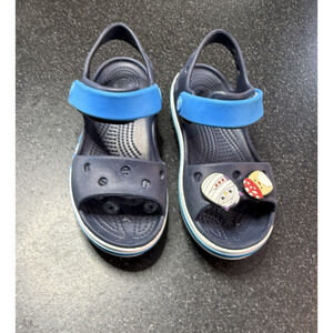 Crocs Kids Size 12 Bayaband Sandals in Navy Blue